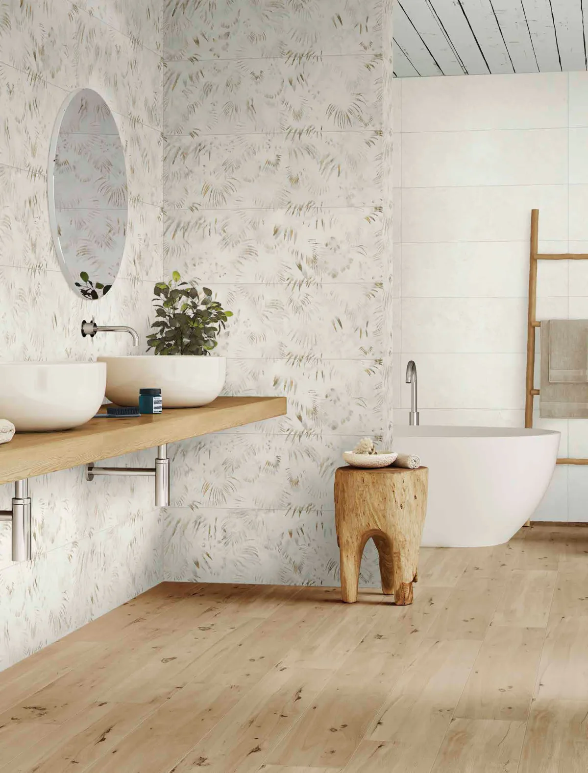 Decor Palma R 90 White 30×90 — Azteca Cerámica